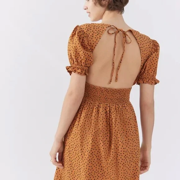 urban outfitters brown lace dress Urban Outfitters Modern Love Bustier Mini Dress NWT Size M